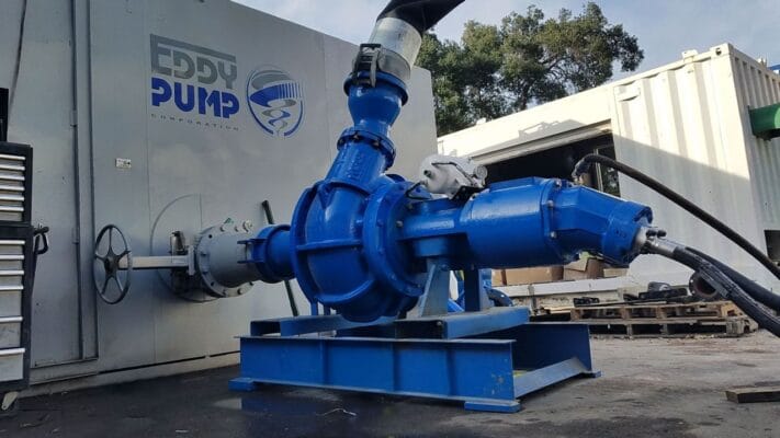 bơm bùn đậm đặc bơm rác thải eddy