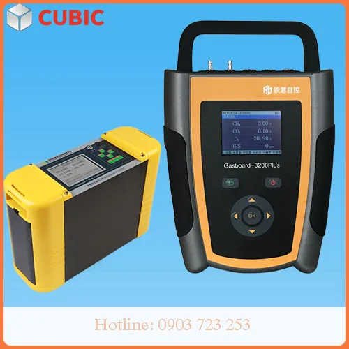 Máy đo khí biogas cầm tay Gasboard-3200Plus - Đo CH4 H2S CO2 O2