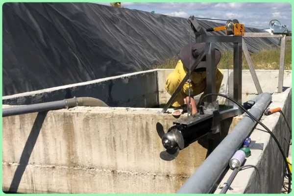 máy khuấy chìm cho bể phân heo