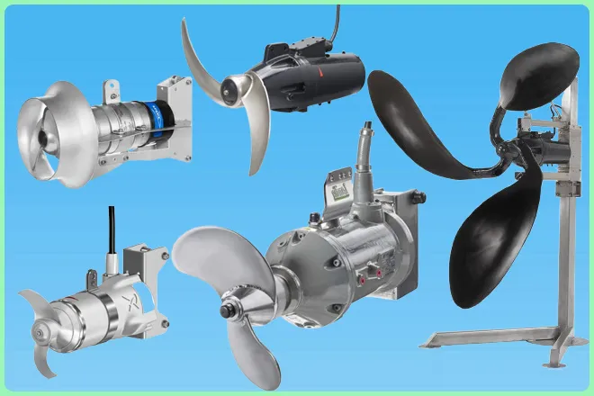 máy loại máy khuấy bùn thải hay được sử dụng